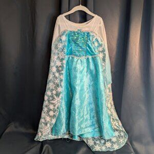 Complete Girl's Elsa - Frozen Costume Set - Size Small 4/6